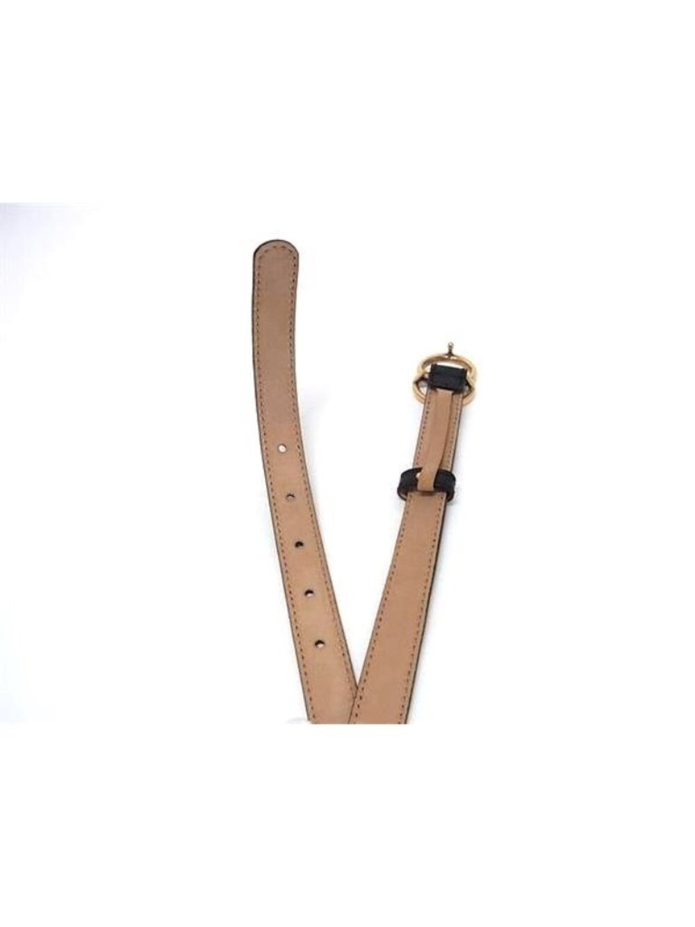 Gucci GG Marmont Leather Gold 80 32 Black Belt - Picture 3 of 5